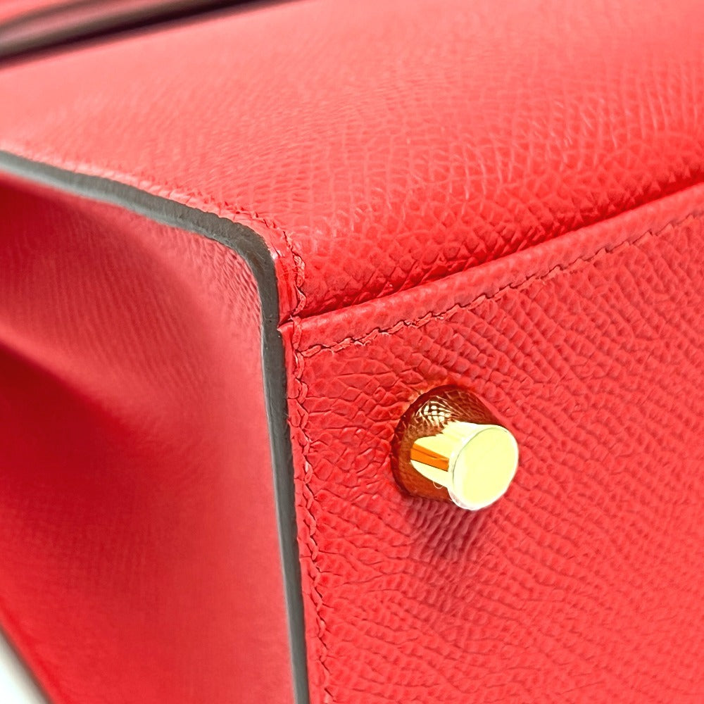 Hermès Kelly 25 Sellier 2025 Red Epsom with Gold Hardware, Brand New Full Set, view 6