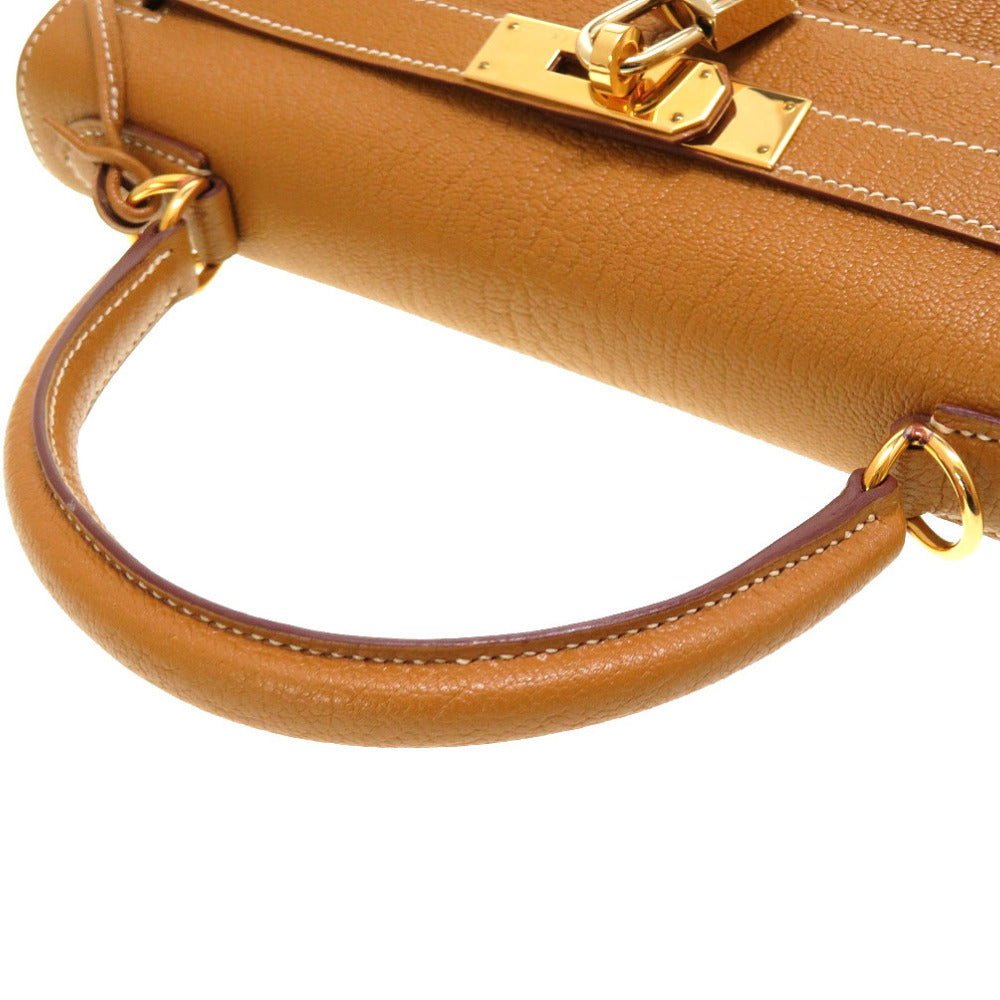 Hermès Kelly 28 Sellier, Camel Coromandel Chevre, Gold Hardware, □I Stamp 2005, Full Set, photograph 7 of 9