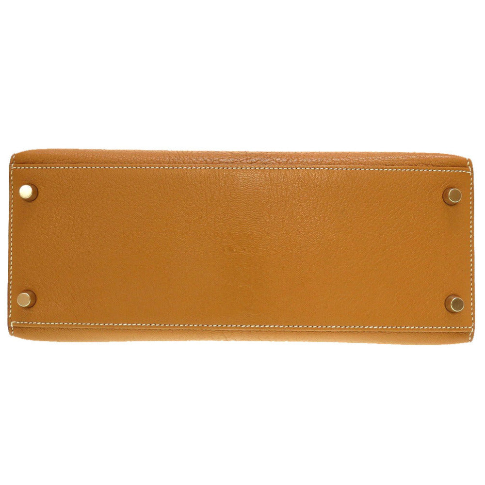 Hermès Kelly 28 Sellier, Camel Coromandel Chevre, Gold Hardware, □I Stamp 2005, Full Set, photograph 8 of 9