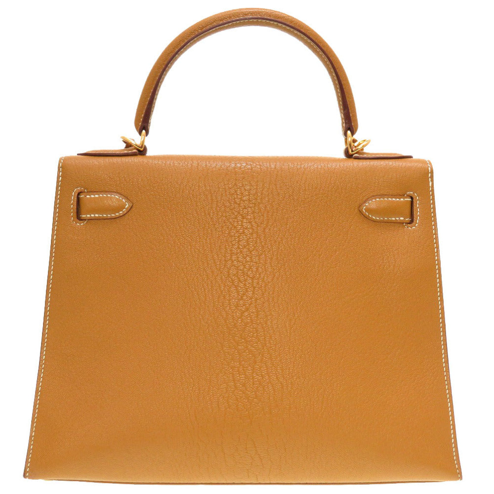Hermès Kelly 28 Sellier, Camel Coromandel Chevre, Gold Hardware, □I Stamp 2005, Full Set, photograph 9 of 9