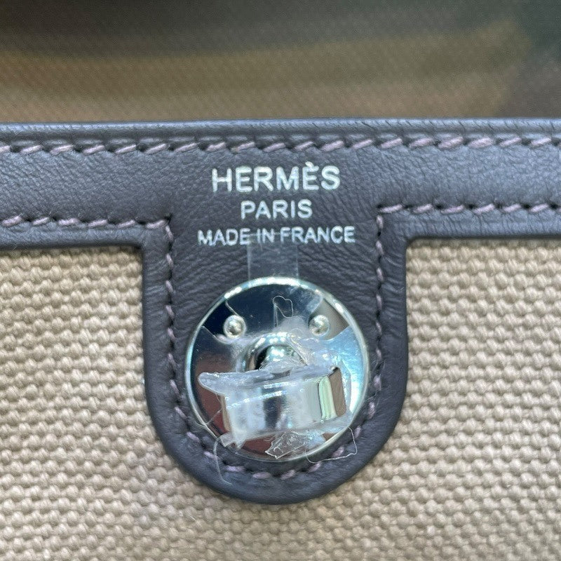 Hermès Mini Lindy in Toile and Swift, Mousse and Bai Brun, Palladium Hardware, G Stamp 2026, Unused, view 6