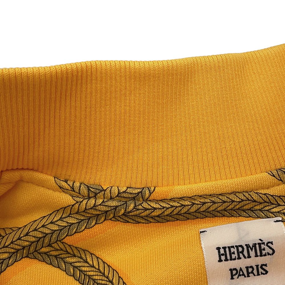 Hermès Palefroi Remix Teddy Blouson, Jaune Mimosa Cotton with Snap Front, Made in Italy, Women’s 34, view 4