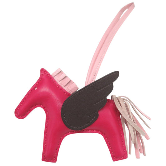 Hermès Rodeo Pegase PM Bag Charm, Framboise, Rouge Sellier and Rose Sakura Lambskin, 2021, view 1