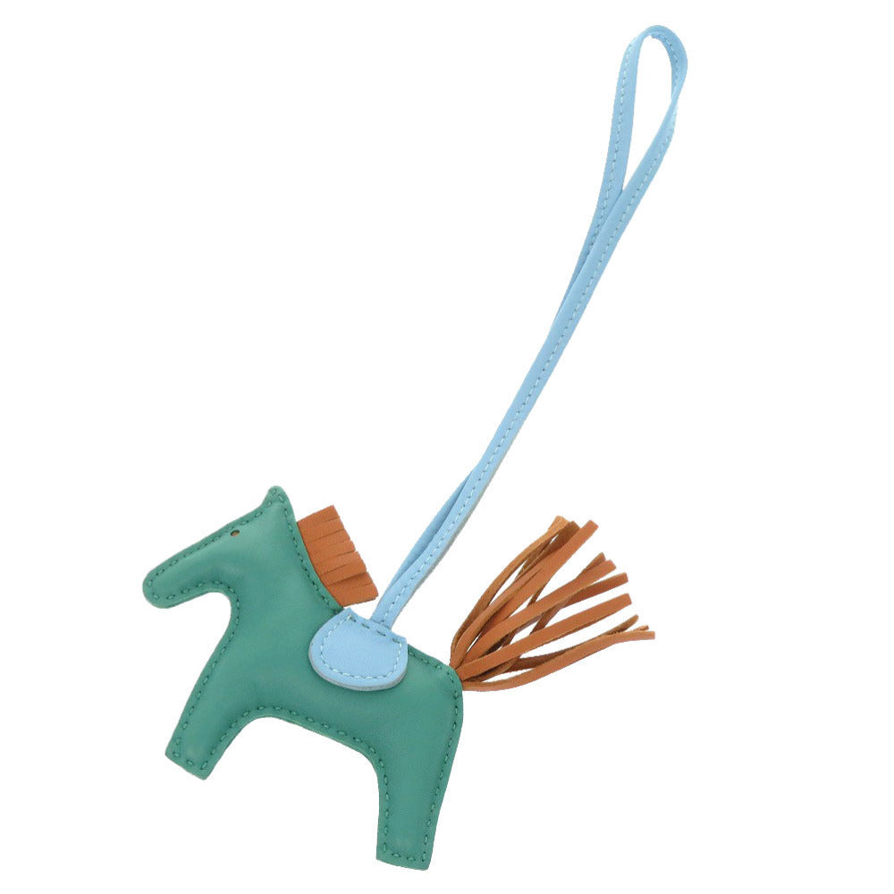 Hermès Rodeo PM Bag Charm, Vert Véronèse, Gold and Céleste, 2017, view 1