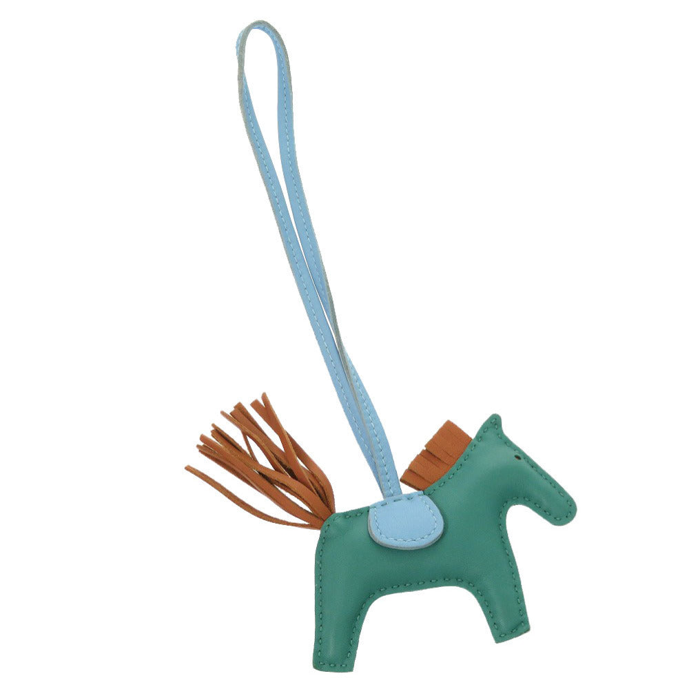 Hermès Rodeo PM Bag Charm, Vert Véronèse, Gold and Céleste, 2017, view 3
