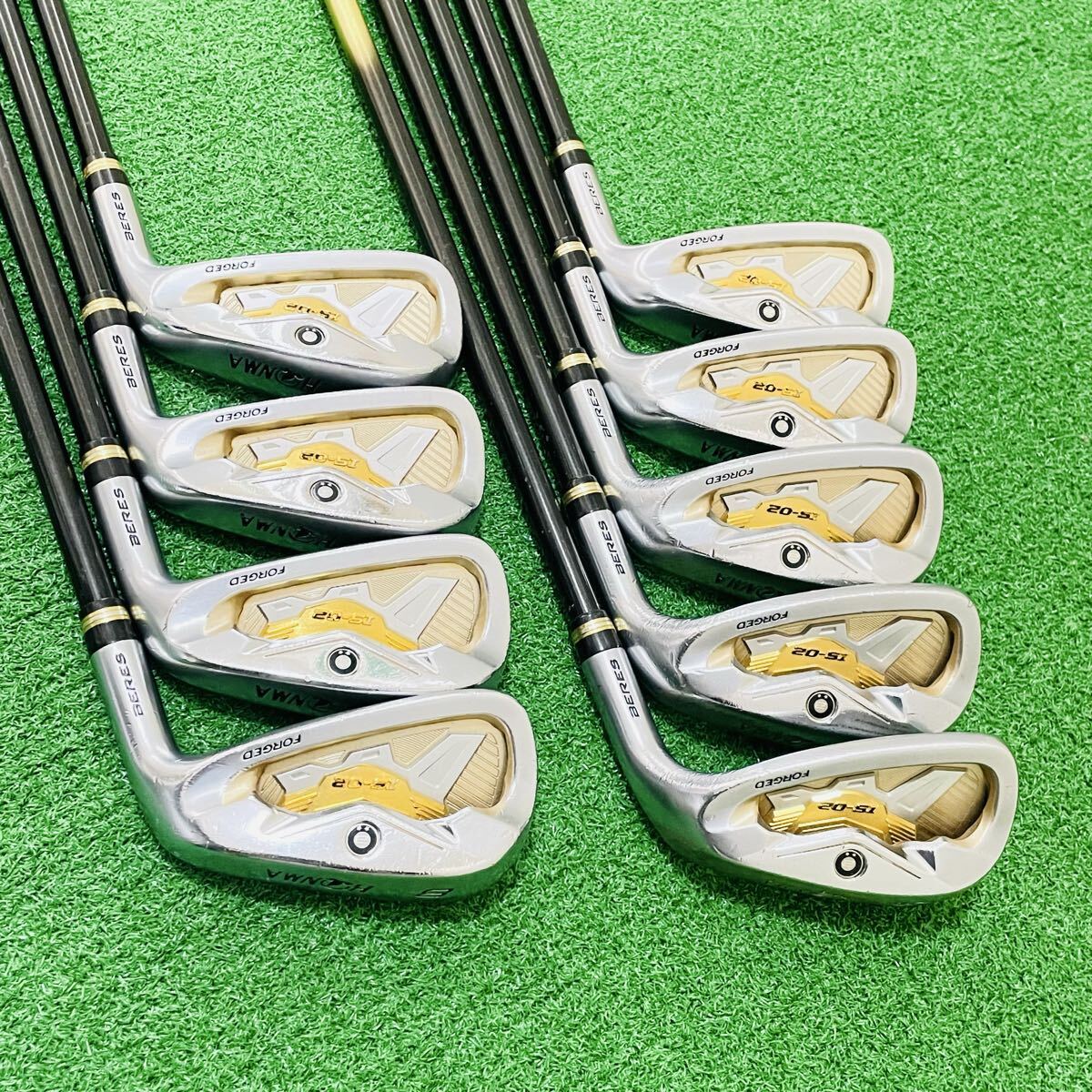 HONMA BERES IS-02 2-Star Iron Set, 5 to 11 plus AW and SW, 9 Clubs, ARMRQ6 49 Regular Flex, view 1