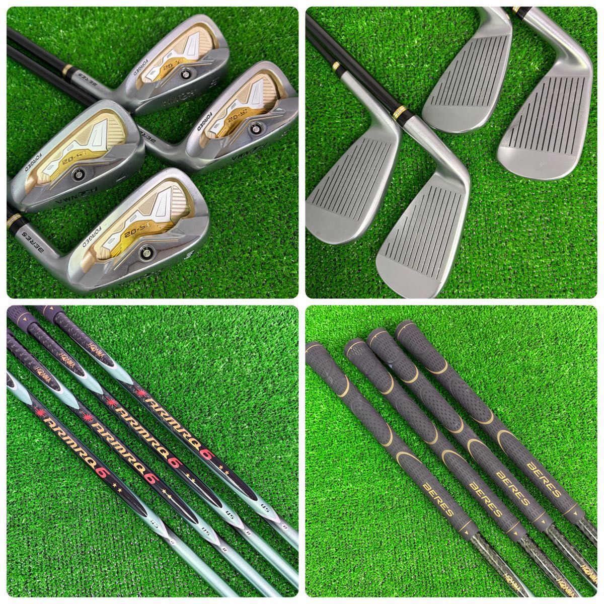 HONMA BERES IS-02 2-Star Iron Set, 6 to 11 plus SW, 7 Clubs, ARMRQ6 45 Regular Flex, view 3