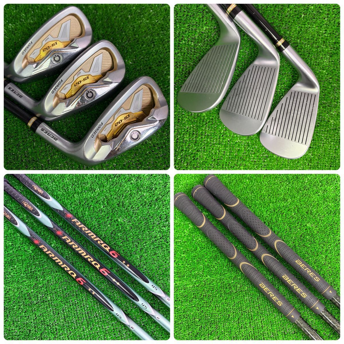 HONMA BERES IS-02 2-Star Iron Set, 6 to 11 plus SW, 7 Clubs, ARMRQ6 45 Regular Flex, view 4
