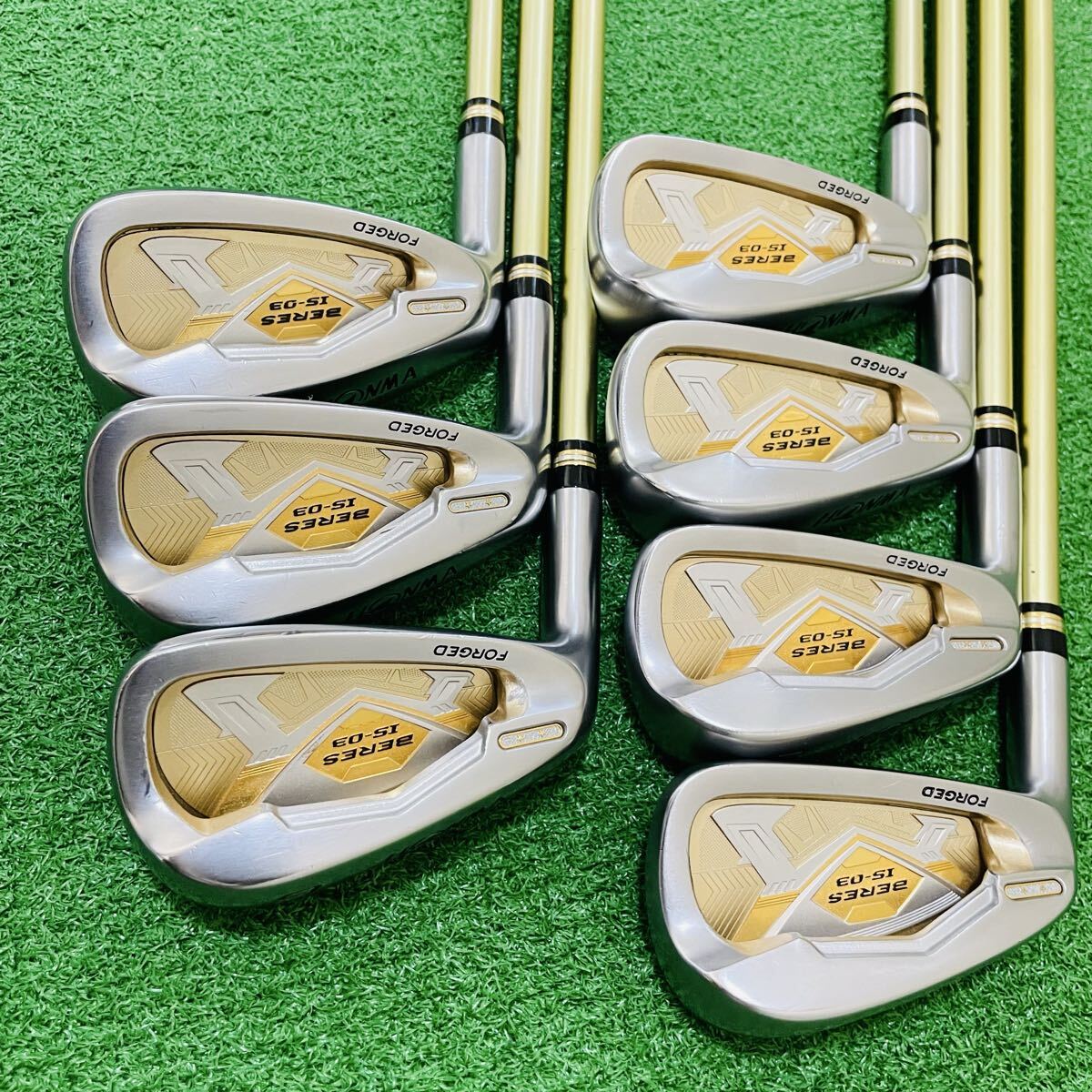 HONMA BERES IS-03 2-Star Iron Set, 5 to 11, 7 Clubs, ARMRQ8 49 Regular Flex, Left-Handed, view 1