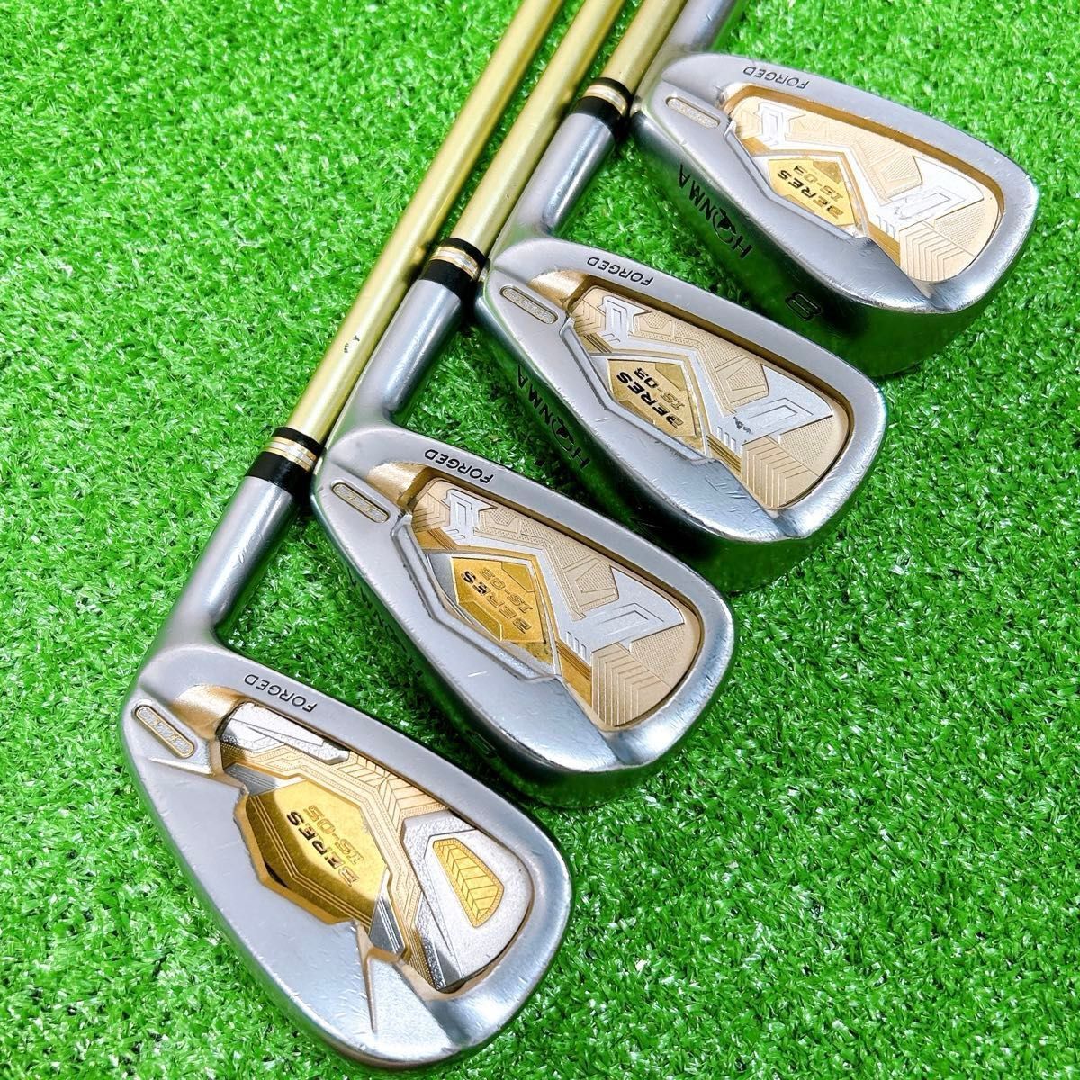 HONMA BERES IS-03 2-Star Iron Set, 5 to 11 plus AW, 8 Clubs, ARMRQ8 49 2S Regular Flex, view 1