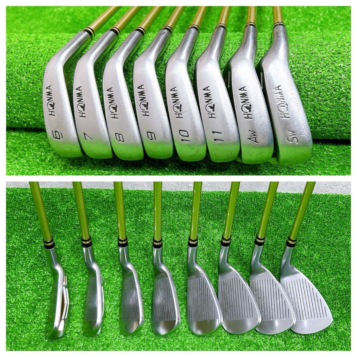 HONMA BERES IS-03 2-Star Iron Set, 6 to 11 plus AW and SW, 8 Clubs, ARMRQ8 49 2S Regular Flex, Left-Handed, view 5