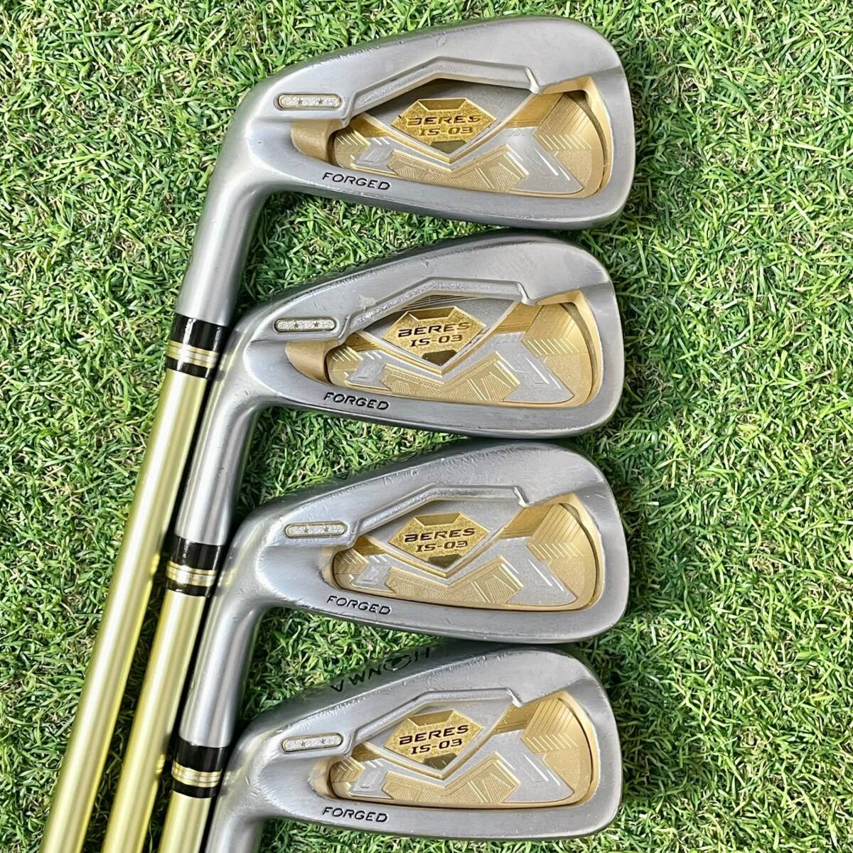 HONMA BERES IS-03 2-Star Iron Set, 6 to 11 plus AW and SW, 8 Clubs, ARMRQ8 2S Stiff Flex, Left-Handed, view 1