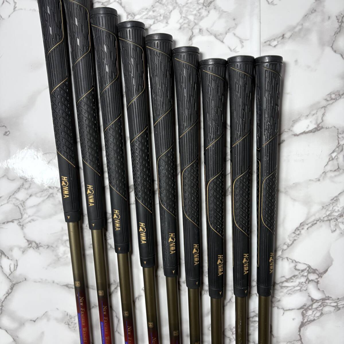 HONMA LB-606 4-Star Iron Set, 3 to 4, 6 to 11 plus SW, 9 Clubs, Honma carbon R-1 Flex, view 9