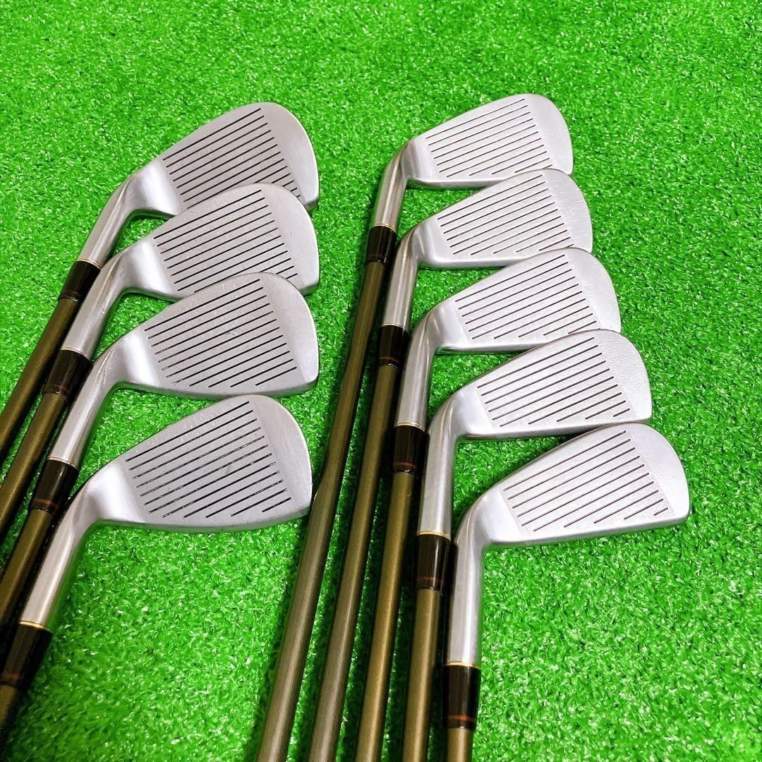 HONMA LB-606 NEW H&F 4-Star Iron Set, 3 to 11, 9 Clubs, NEW SUPER FERRITE CARBON Light Type-S R-1 Flex, view 4