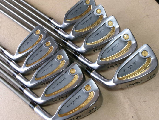 HONMA NEW LB-280 K24 4-Star Iron Set, 3 to 11 plus SW, 10 Clubs, Titanium-Carbon R-1 Flex, view 1