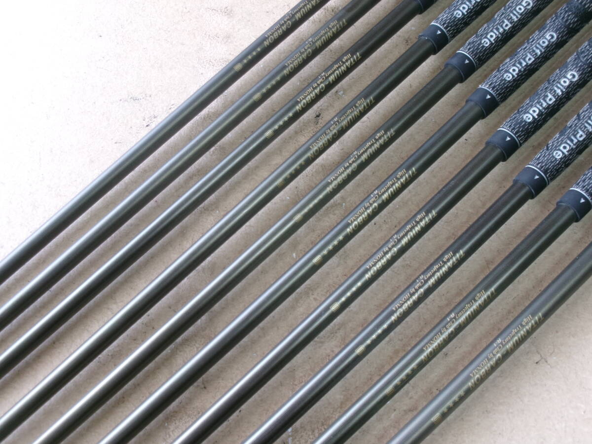 HONMA NEW LB-280 K24 4-Star Iron Set, 3 to 11 plus SW, 10 Clubs, Titanium-Carbon R-1 Flex, view 8