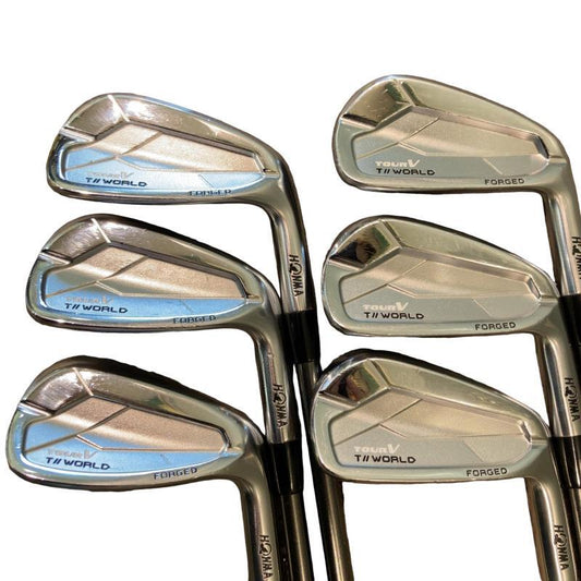 HONMA TOUR WORLD TOUR V Iron Set, 5 to 9 plus PW, 6 Clubs, VIZARD EZ-IB 100 Stiff Flex, view 1