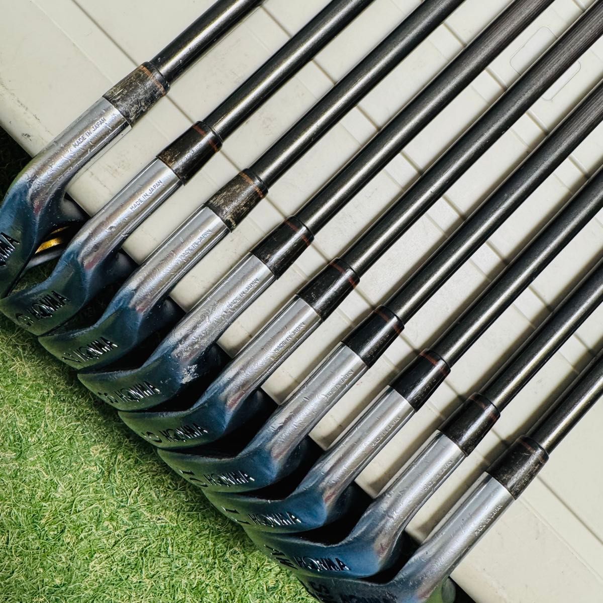 HONMA Twin Marks 2-Star Iron Set, 5 to 11 plus AW and SW, 9 Clubs, Honma 2-star carbon Stiff Flex, view 4