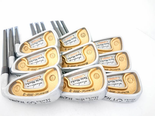 HONMA Twin Marks 2000α GOLD 2-Star Iron Set, 9 Clubs, Doris Titanium Stiff Flex, view 1