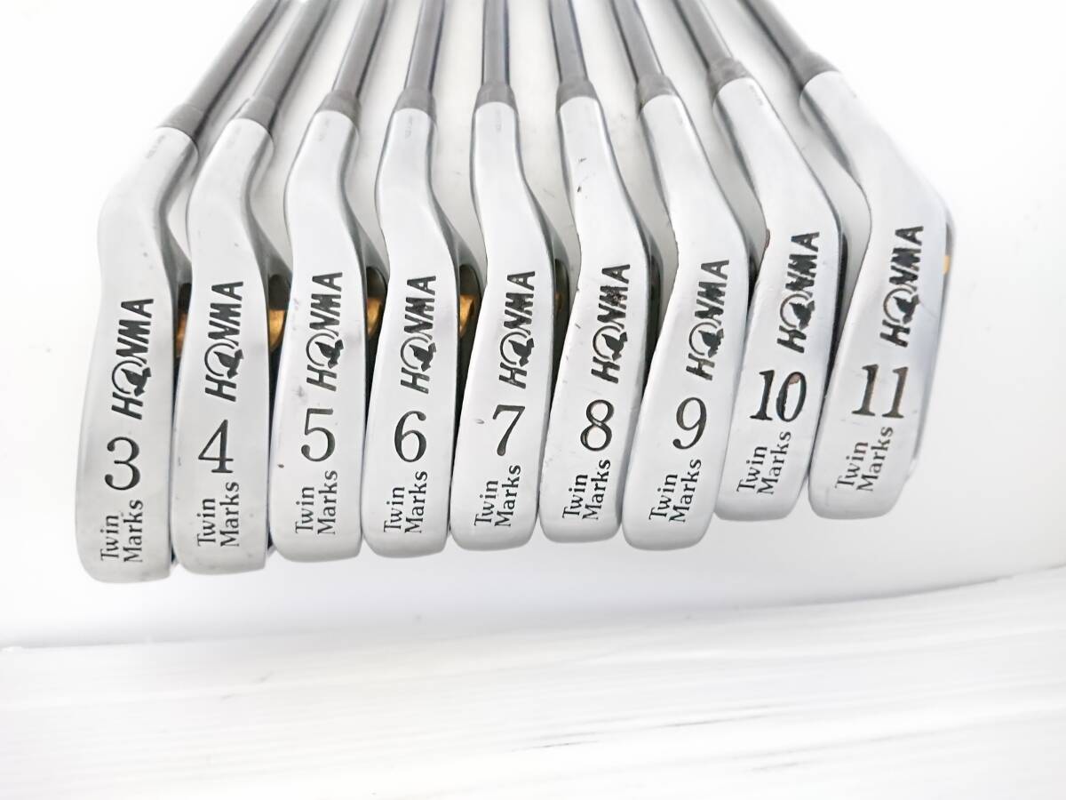 HONMA Twin Marks 2000α GOLD 2-Star Iron Set, 9 Clubs, Doris Titanium Stiff Flex, view 4