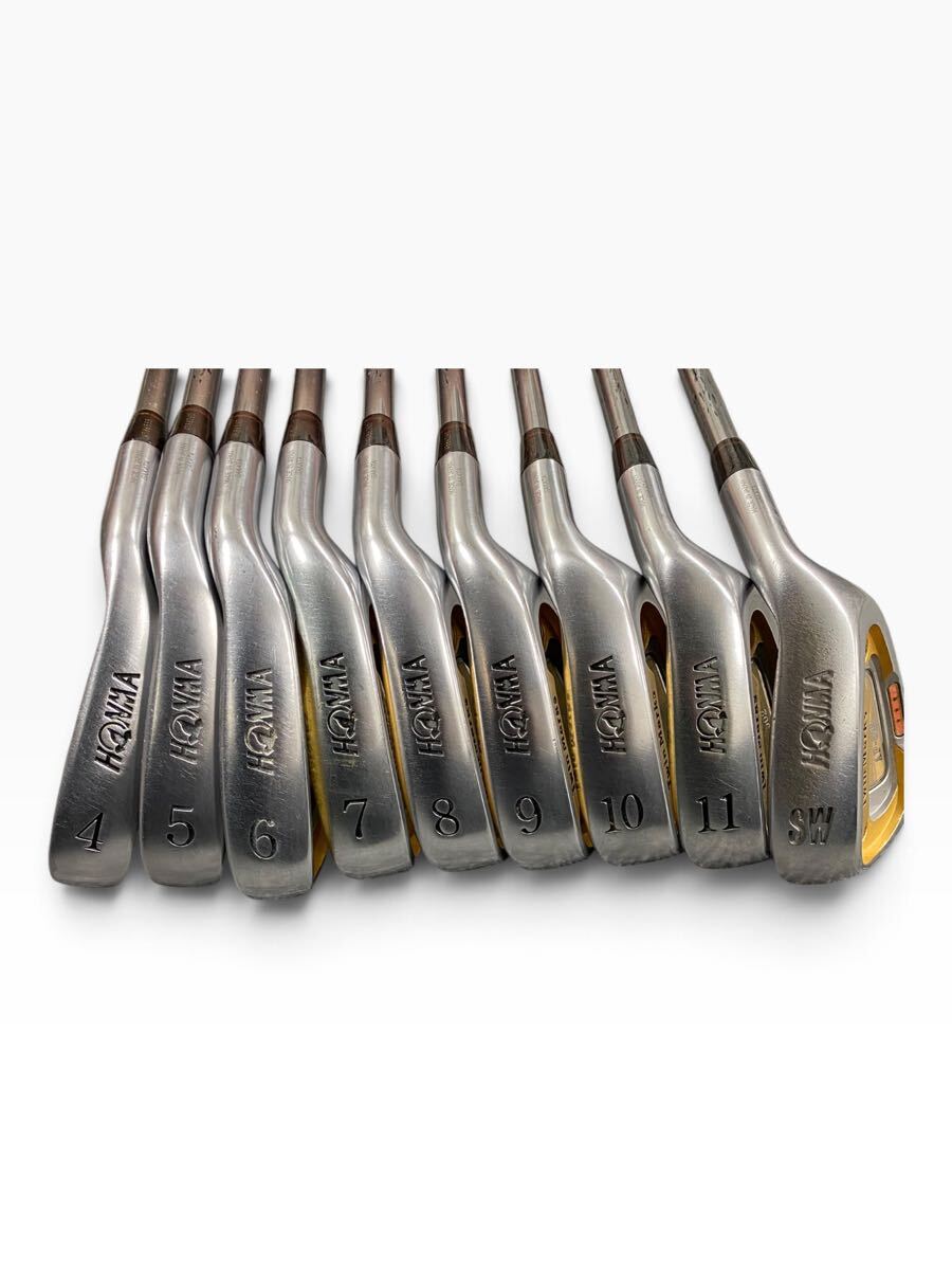 HONMA Twin Marks AP-502 Iron Set, 4 to 11 plus SW, 9 Clubs, Honma carbon Regular Flex, view 3