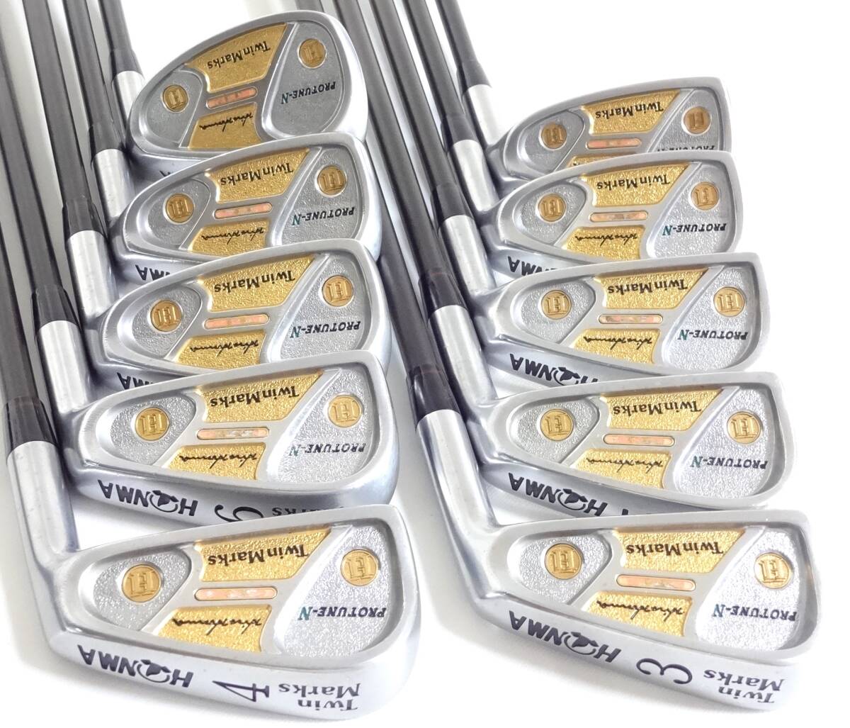 HONMA Twin Marks PROTUNE-N 2-Star Iron Set, 3 to 11 plus SW, 10 Clubs, Regular Flex, view 1