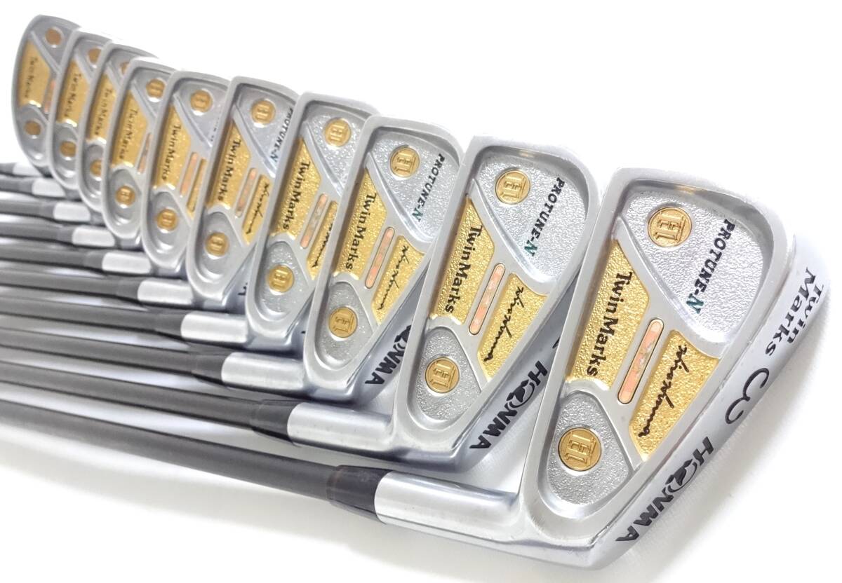 HONMA Twin Marks PROTUNE-N 2-Star Iron Set, 3 to 11 plus SW, 10 Clubs, Regular Flex, view 2