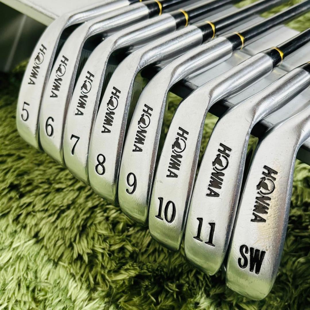 HONMA Twin Marks TM-503 2-Star Iron Set, 5 to 11 plus SW, 8 Clubs, Regular Flex, Left-Handed, view 4