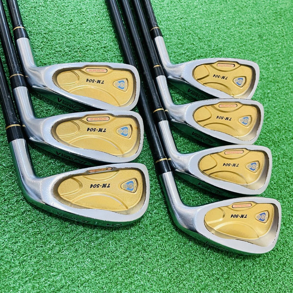 HONMA Twin Marks TM-504 3-Star Iron Set, 5 to 11, 7 Clubs, ARMRQ 856 Regular Flex, view 1