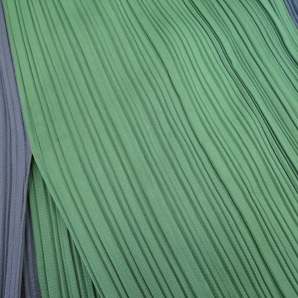 Ikko Tanaka x Issey Miyake Sharaku Pleated Trousers, Grey, Green and Orange, Size 3, Original Tags Attached, view 9