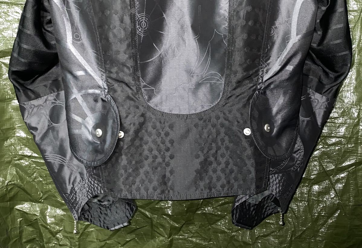 Issey Miyake x Dyson The Wind SS2008 A-POC Jacquard Biker Jacket, Metallic Black, Size 2, view 8