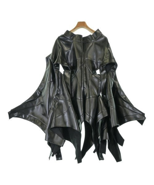 Junya Watanabe AW2023 Handkerchief-Hem Biker Jacket in Black Faux Leather, Belted, Size S, Near Mint, view 2