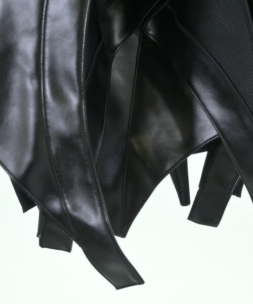 Junya Watanabe AW2023 Handkerchief-Hem Biker Jacket in Black Faux Leather, Belted, Size S, Near Mint, view 7
