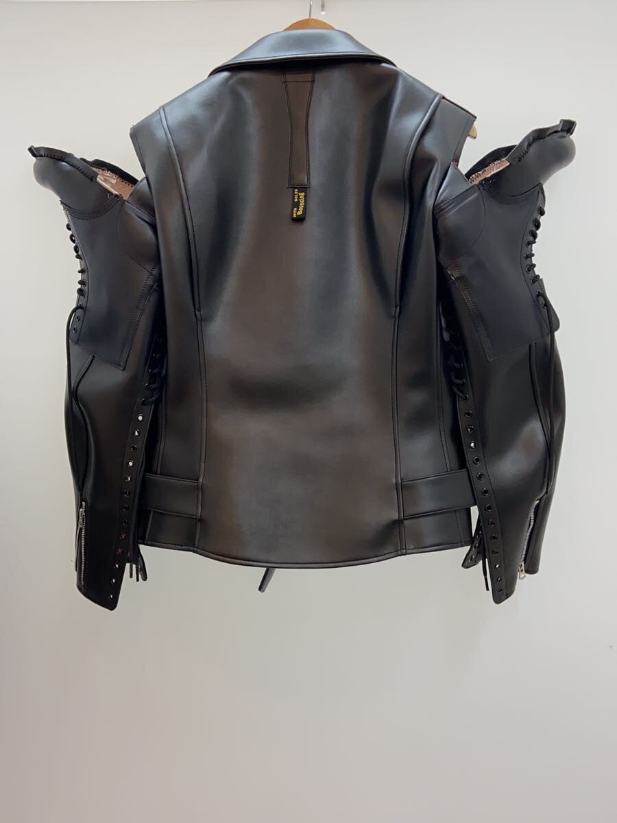 Junya Watanabe AW2025 Rider Jacket with Lace-Up Boot Sleeves, Black, JP-J102, Size M, view 2