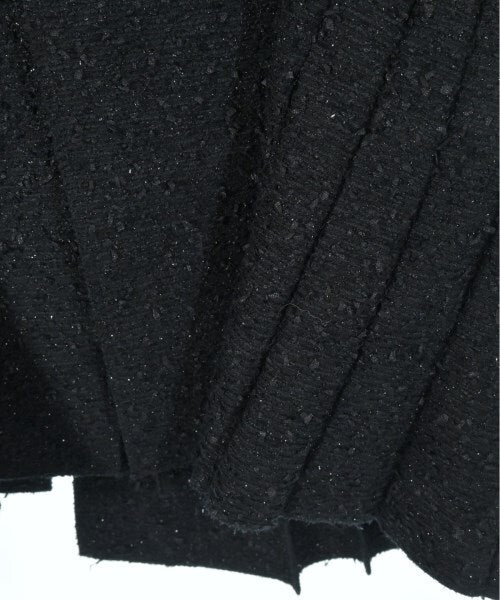 Junya Watanabe Black Fancy Tweed Coat, Pleated Fan Back and Panelled Skirt, Gold Crest Buttons, Size XS, view 8