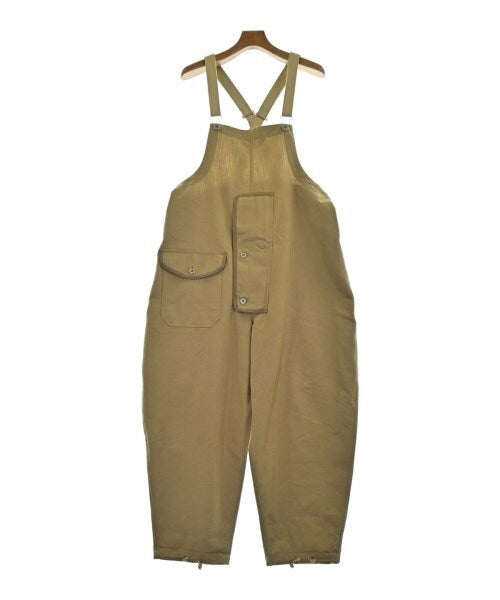 Junya Watanabe MAN Cotton and Wool Workwear Overalls with Crossed Straps and Hammer Loop, Beige, Size XS, view 1