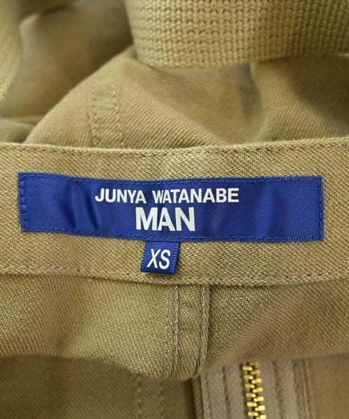 Junya Watanabe MAN Cotton and Wool Workwear Overalls with Crossed Straps and Hammer Loop, Beige, Size XS, view 3