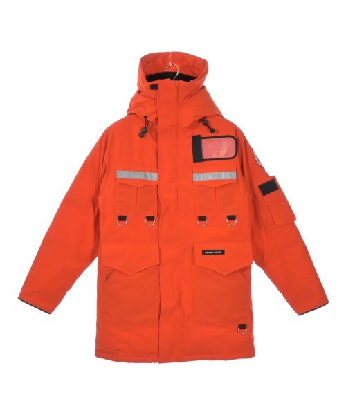 Junya Watanabe MAN x Canada Goose Expedition-Style Down Parka, Orange with Reflective Tape, Size XS, view 1