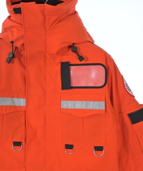 Junya Watanabe MAN x Canada Goose Expedition-Style Down Parka, Orange with Reflective Tape, Size XS, view 3