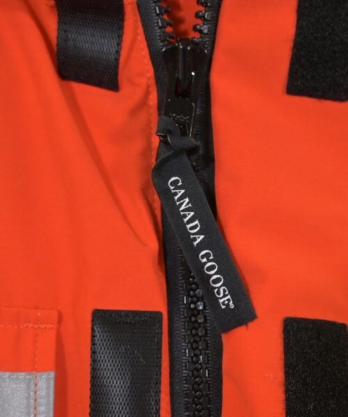 Junya Watanabe MAN x Canada Goose Expedition-Style Down Parka, Orange with Reflective Tape, Size XS, view 7