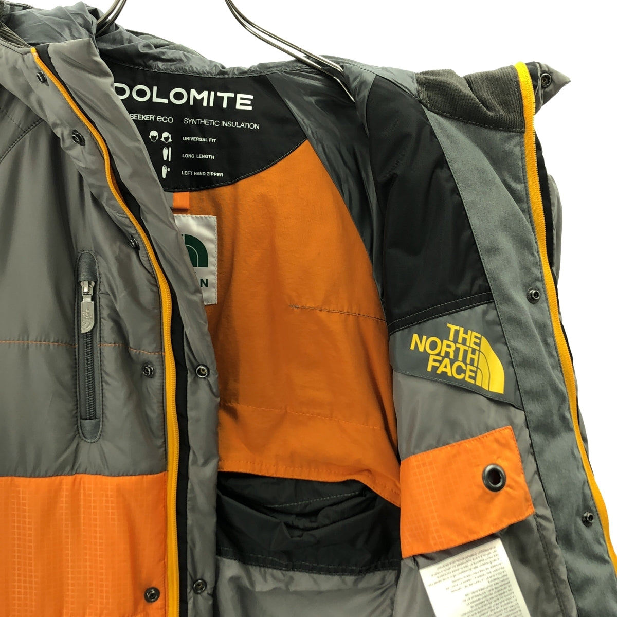 Junya Watanabe MAN x The North Face AW2018 Sleeping Bag Hooded Coat, Grey and Orange, Size XS, Near Unworn with Tags, view 5
