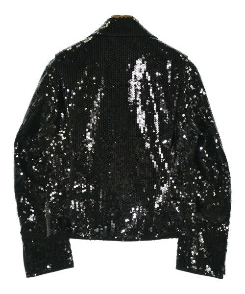 Junya Watanabe SS2025 Sequinned Biker Jacket with Belted Waist, Black, Size XS, JO-J015, view 2