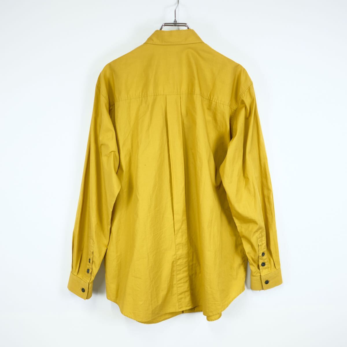 Kansai Profumo Patchwork Shirt by Choya, Mustard Cotton with Geometric Appliqué, 1980s