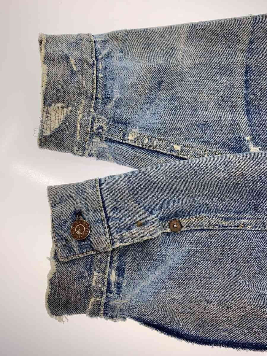 Levi’s 507XX Type II Denim Jacket, 1950s Big E, Pieced Panels, Honeycomb Fades, Approx. Size 42, view 4
