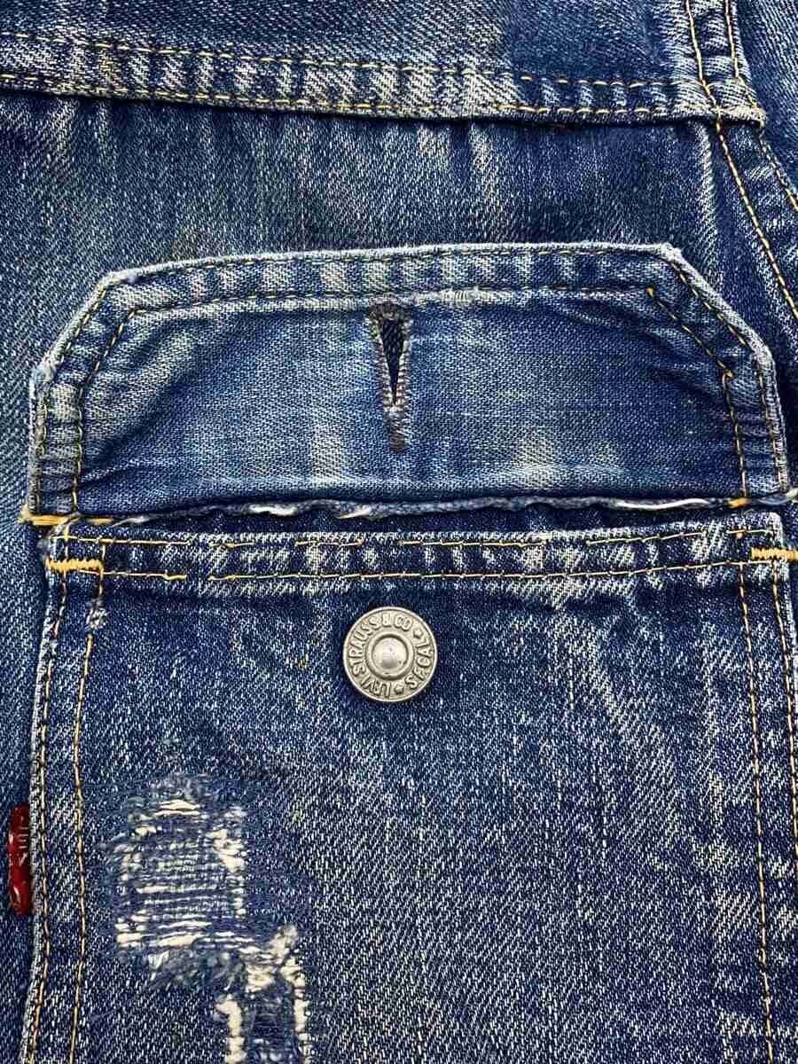 Levi’s 507XX Type II Denim Jacket, 1950s Big E, Pieced Panels, Honeycomb Fades, Approx. Size 42, view 6