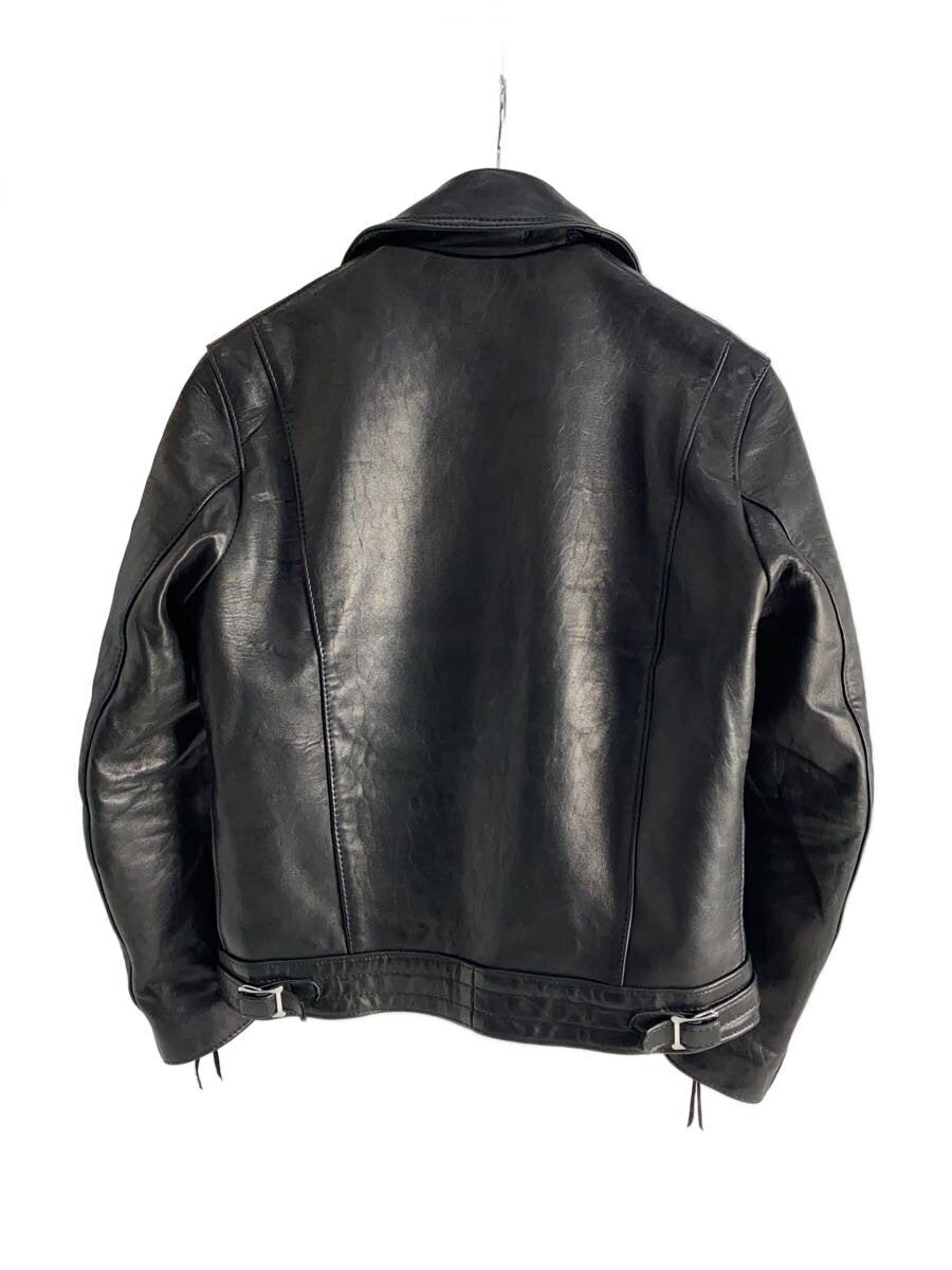 Lewis Leathers Aviakit Cyclone No. 441 Double Rider Jacket, Black, Sleeve Patch, Made in England, Size 34, view 2