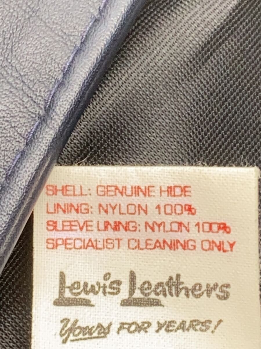 Lewis Leathers Aviakit Cyclone No. 441 Double Rider Jacket, Navy, Made in England, Size 34, view 5