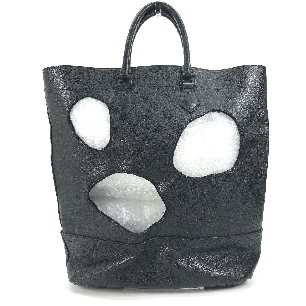 Louis Vuitton × Comme des Garçons Bag with Holes PM M45887, Black Monogram Empreinte Leather, Rei Kawakubo, view 1