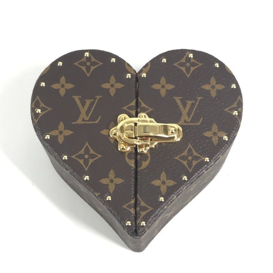 Louis Vuitton Écrin Cœur Heart Jewellery Box M27835, Monogram Canvas with Pink Interior, view 1