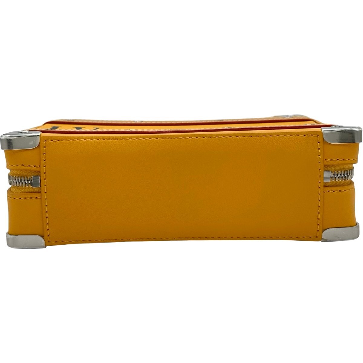 Louis Vuitton Handle Soft Trunk M59669, Saffron Calfskin with Stencilled LV, view 6